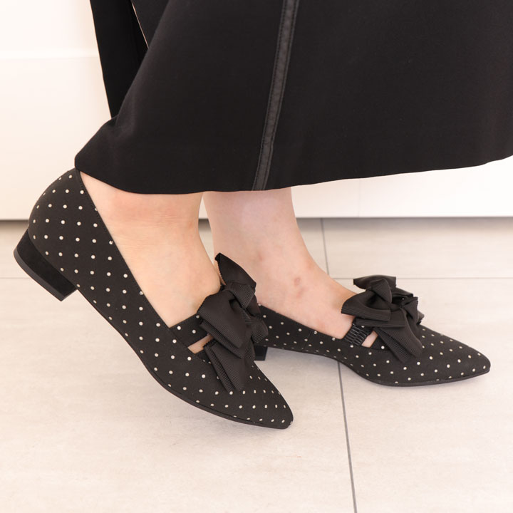 Diana ダブルリボンにキュン♪トゥクローズミュール　Mサイズ Diana ダブルリボンにキュン♪トゥクローズミュール Mサイズ 靴