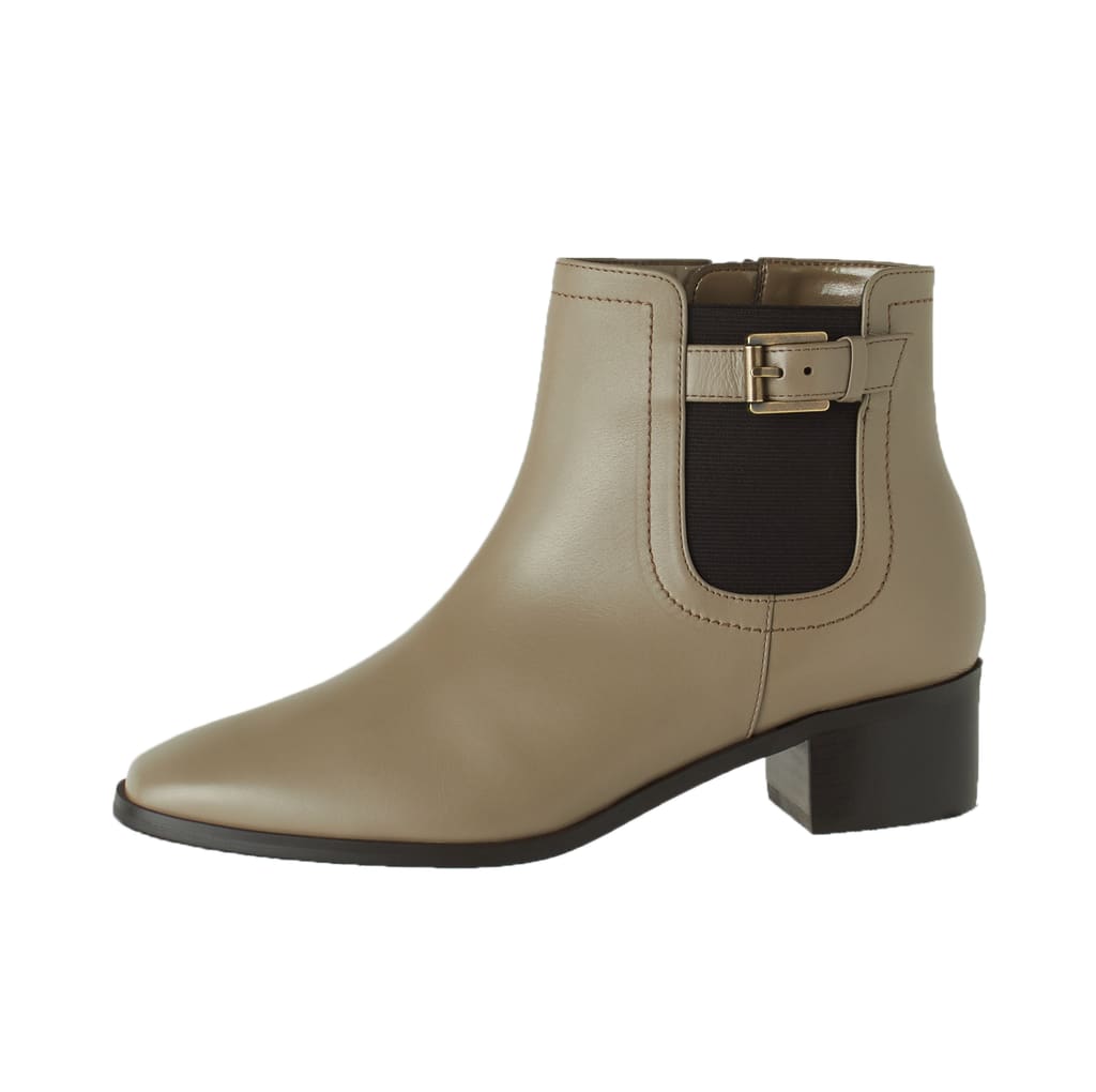 ダイアナ♡ショートブーツ ダイアナ DIANA ショートブーツ （黒カーフ） -ファッション通販